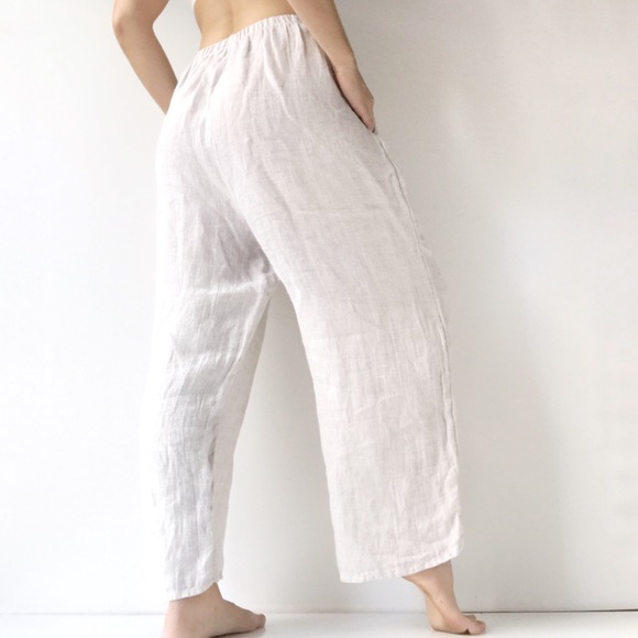 Flax Pants - Flax Natural Linen Loose Fit Pants
